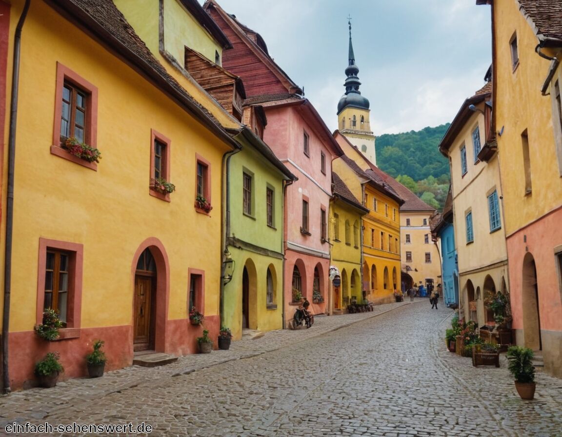 Farbenfrohe Fassaden und Plätze genießen - Sighisoara » Schäßburgs mittelalterlicher Zauber  