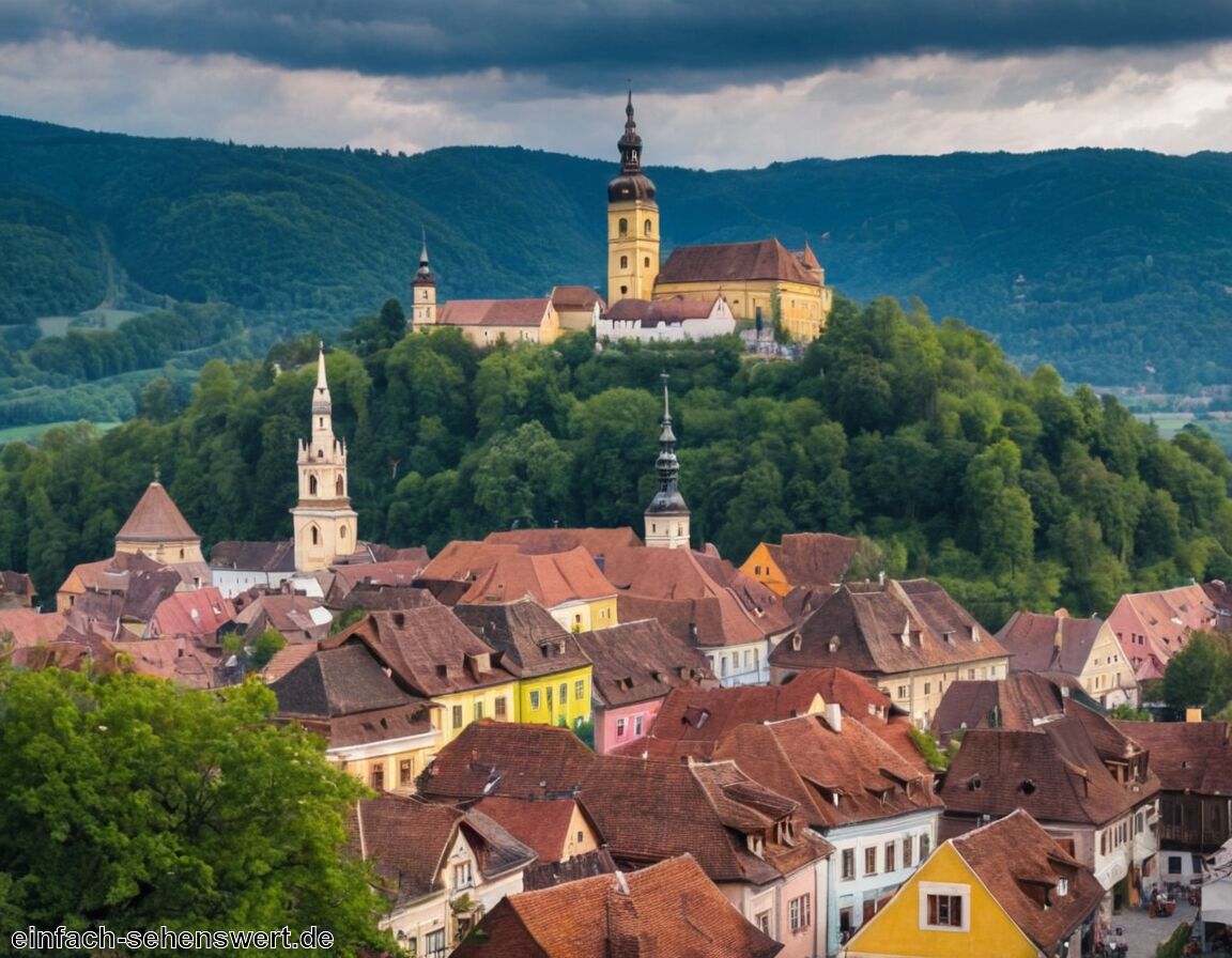 Turm der Uhr mit herrlichem Ausblick - Sighisoara » Schäßburgs mittelalterlicher Zauber  